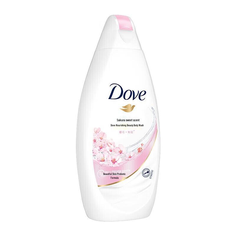 Dove Cherry Blossom Bath Milk & Cleansing Foam Duo