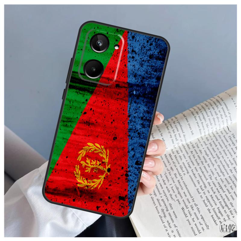 

Eritrea Flag For Realme C61 C63 C71 C55 C67 C51 C75 C65 C53 C35 11 12 13 14 Pro Plus GT6 GT7 15 Pro Case Realme C35