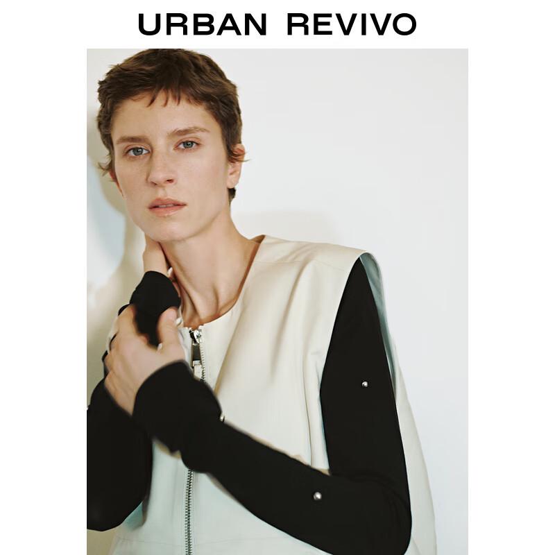 UR 2025 Spring Women's Casual Double-Zip Sleeveless Vest