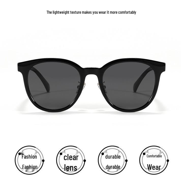 2435 New Style TR90 Silicone Nose Pads Korean UV Protection Women’s Polarized Retro Sunglasses