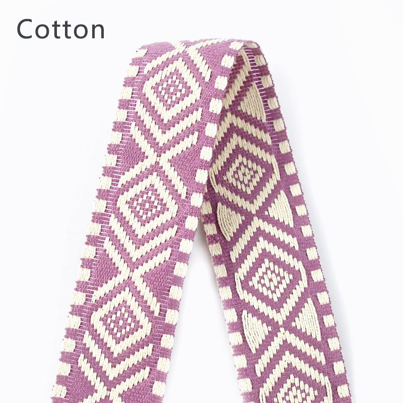 Meetee 2-10M 38mm Jacquard Polyester Cotton Ribbon Band Canvas Bag Strap Belt Decorative Bias Webbing Tape Sewing Accessories