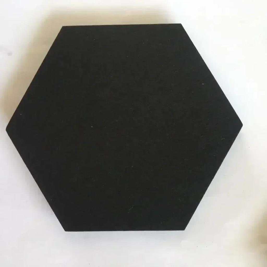 Removable 3D Hexagon Wall Decals Colorful Felt Geometric Shapes for Modern Living Room and Bedroom Wall Art Decor