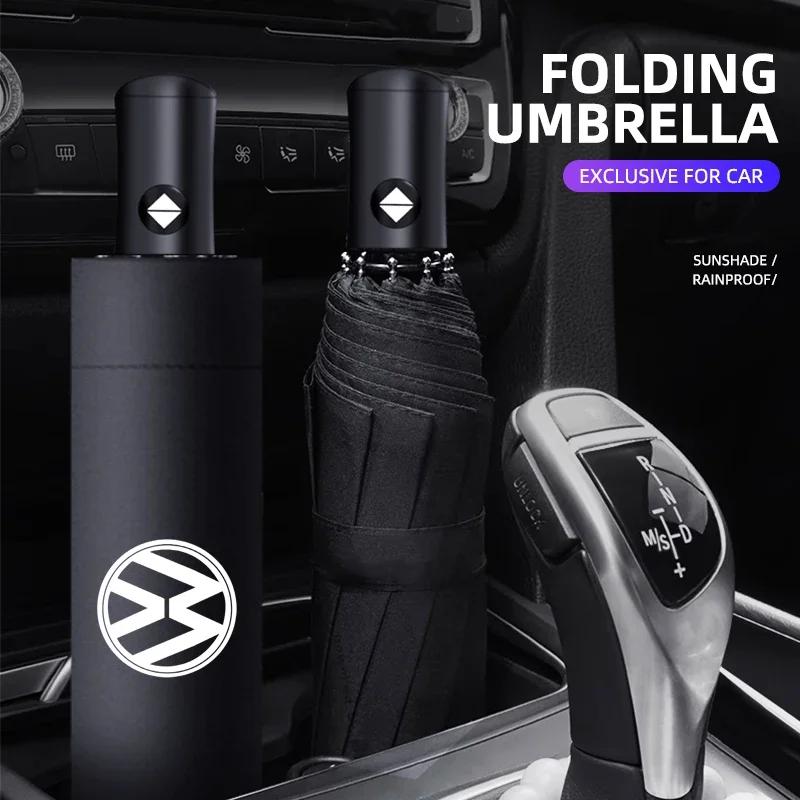 Car styling Car Automatic Folding Windproof Sunshade Umbrella For Volkswagen Golf-5 7 Bora Jetta POLO MK4 MK6 Bora Passat B5 B6