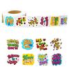 500 Stück/Rolle Neues Produkt Cartoon Rollenverpackung Aufkleber Motivierender Text Kindergeschenk Aufkleber Dekoration