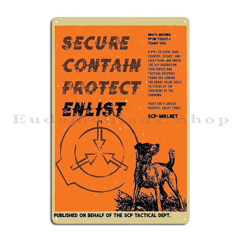 Classes d'Objets SCP Panneau Métallique Fresque Murale pub Garage Conception Peinture Murale SCP-049 Plaque en Fer Blanc Affiches