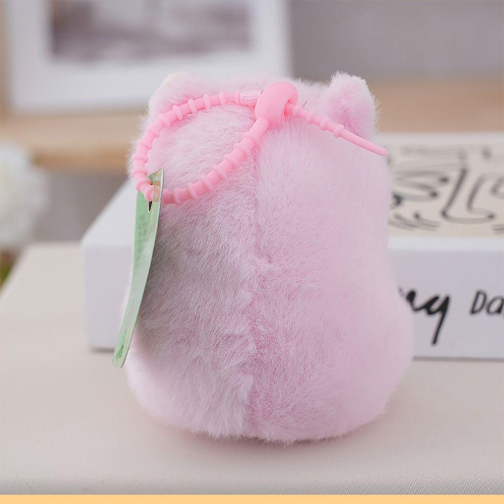Cute Cartoon Hamster Keychian Pendant Hairry Multicolor Plush Animal Doll 13Cm Stuffed Animals Kawaii Plush Toy All Age