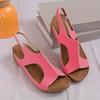 Summer Sandals for Women 2025 Fashionable Large -informal Size Wedge Sandals Fish Mouth Sandals Casual with Platform Wedge Shoes