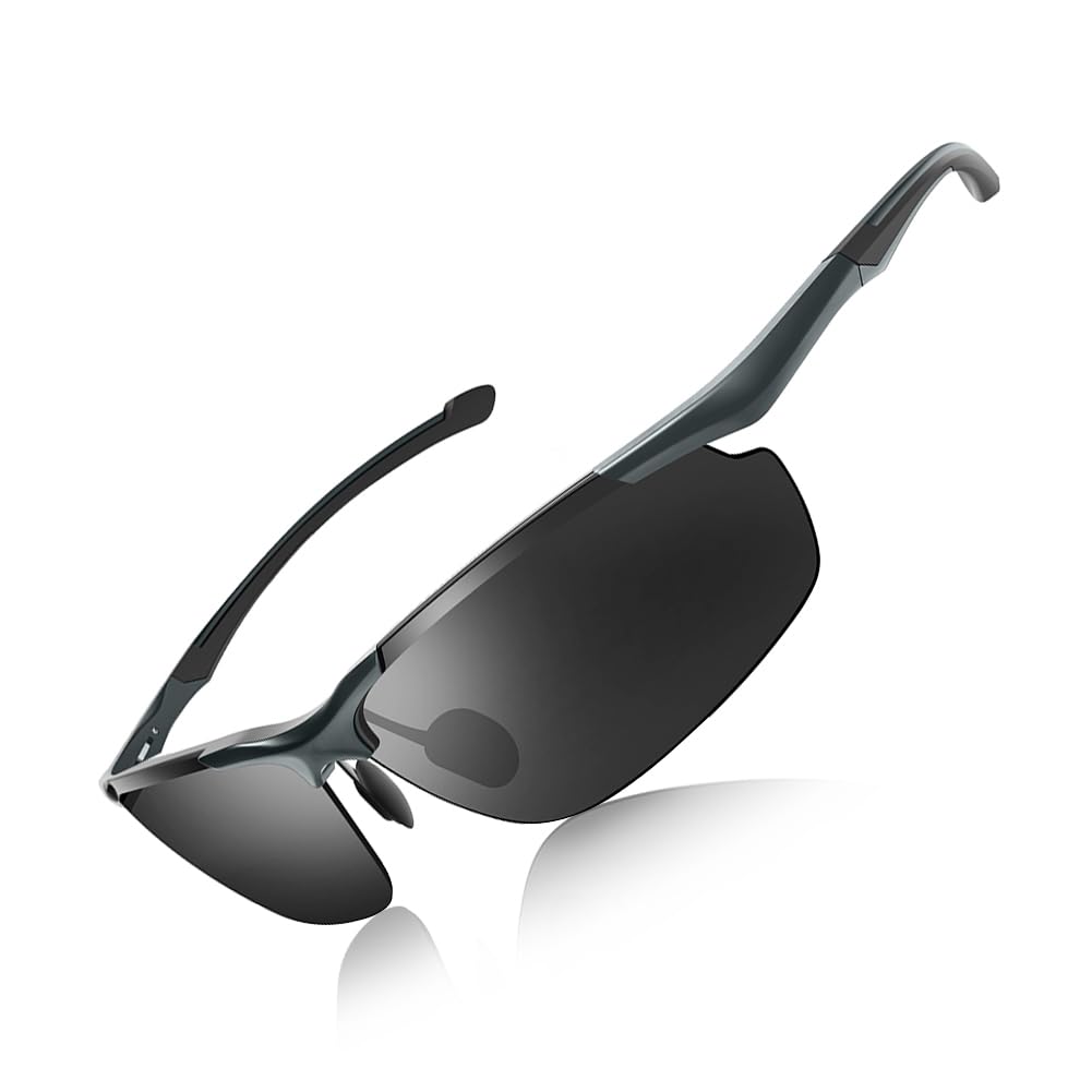 

Спортивные поляризационные UV400 для серых [Laza-Vally] Солнцезащитные очки, Солнцезащитные очки, Защита, Вождение, Велоспорт, Рыбалка, Бейсбол, Лыжи, Бег, Гольф, серый