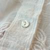 DIMANAF 2025 New Women Summer Shirt Lace Blouse Loose Buttons Fashion Tops Tees White Tees New Blouse