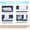 2-piece Baby Door Safety Lock Baby Door Safety Lock With Adhesive Baby Door Safety Lock Baby Door Handle And Window Protection For Young Children