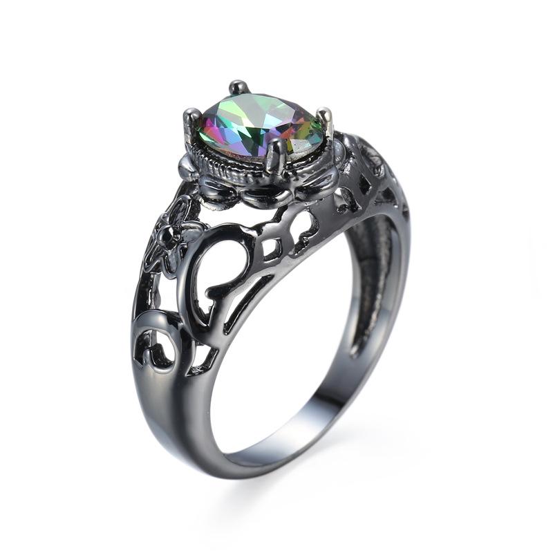 

Ювелирные кольца SODROV из черного золота с цветным цирконом для женщин 6