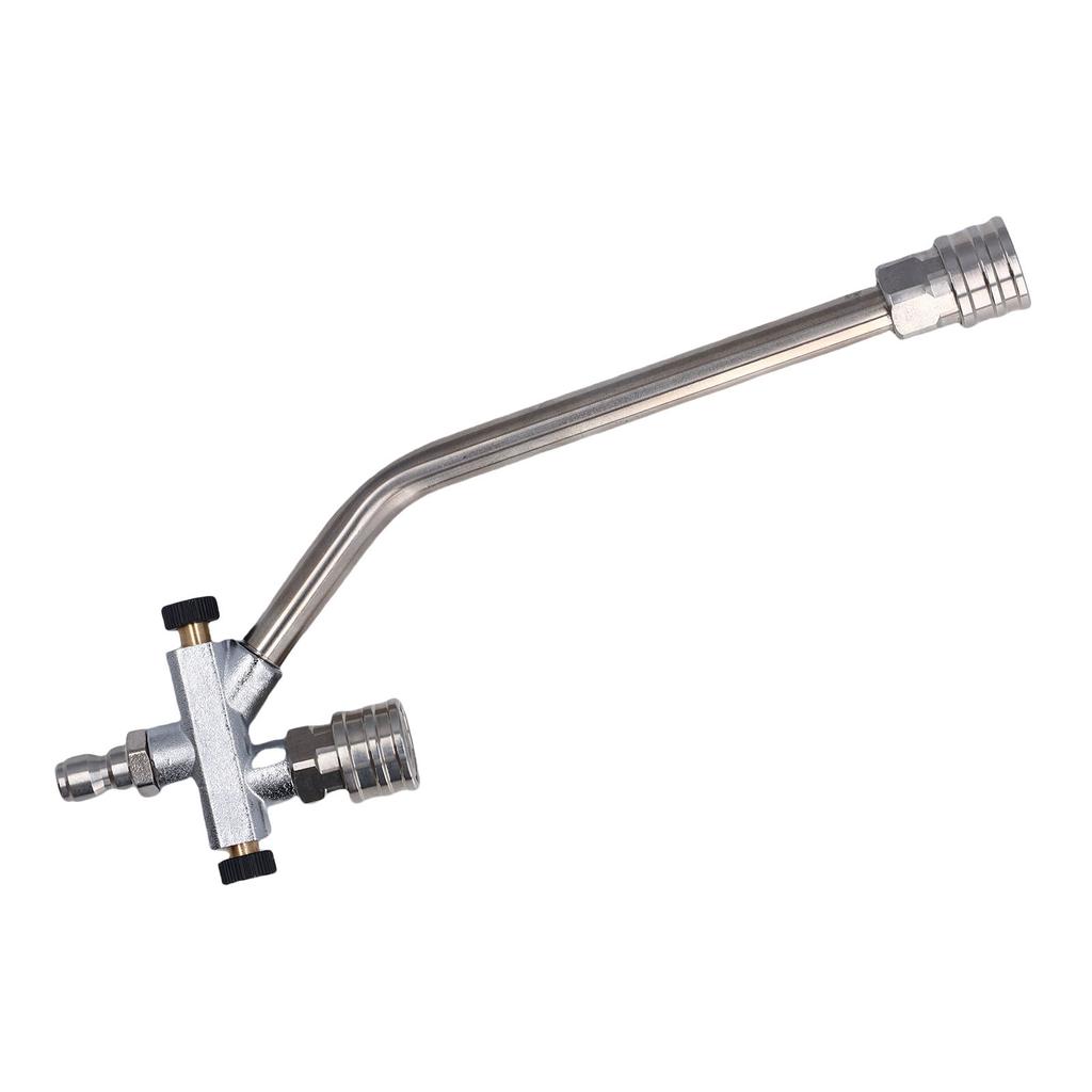 Foam Cannon Dual Connector Accessory Pressure Washer Double Tip Attachment 1 4in Quick Connect with 7 Sprayer Nozzles