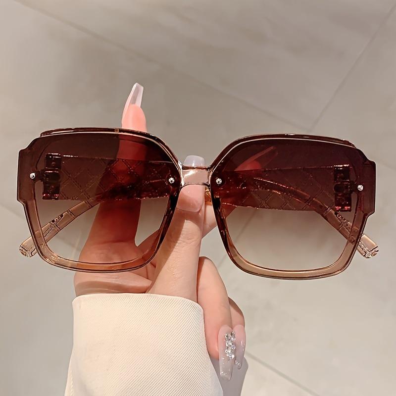 Vintage Luxury Brand Designer Square Big Frame Sunglasses Women For Men Sun Glasses Punk Popular Outdoor Colorful Shades UV400