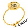 6pcs/lot Gold Plated Stainless Steel Base Rings Settings DIY Blank Knuckle Rings for Women Jewelry Charms Never Fade Wholesale