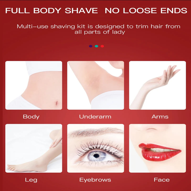 Skin-friendly Hair Removal Device for Women Multifunctional Hair Removal Device for Whole Body Electric Eyebrow Trimmer Facial Hair Removal Care