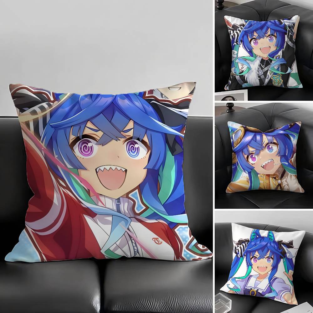1pc Anime TWIN TURBO Pillow Case Fashion Square Pillowcase Bedroom Sofa Room Ins Decoration Leisure
