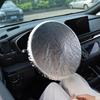 Car Steering Wheel Sun Block Silver Coated Cloth Sun Shade Cover Auto Steering Wheel Sheath Sunscreen Insulation Accessories