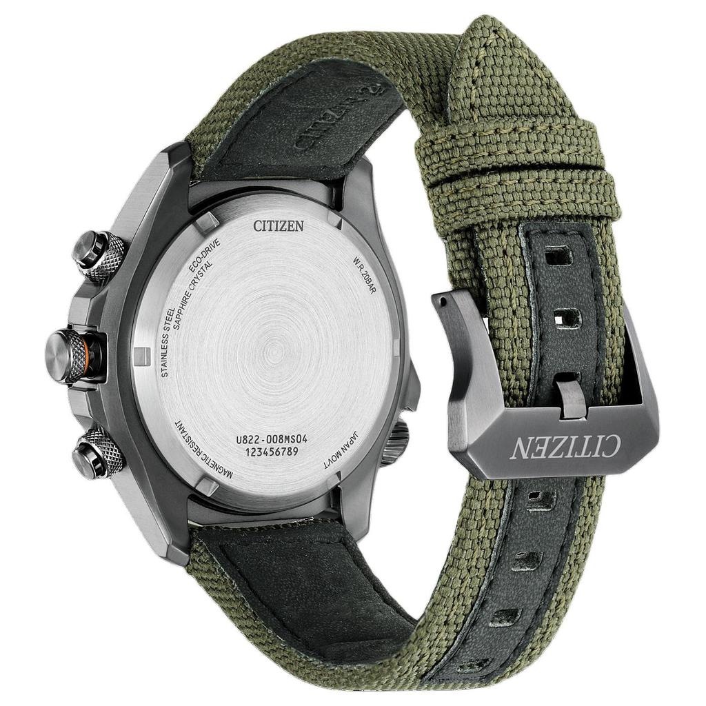 CITIZEN PROMASTER 200m Waterproof Light Powered Quartz Movement Nylon Strap Watch Men's Watches JV1005-02W