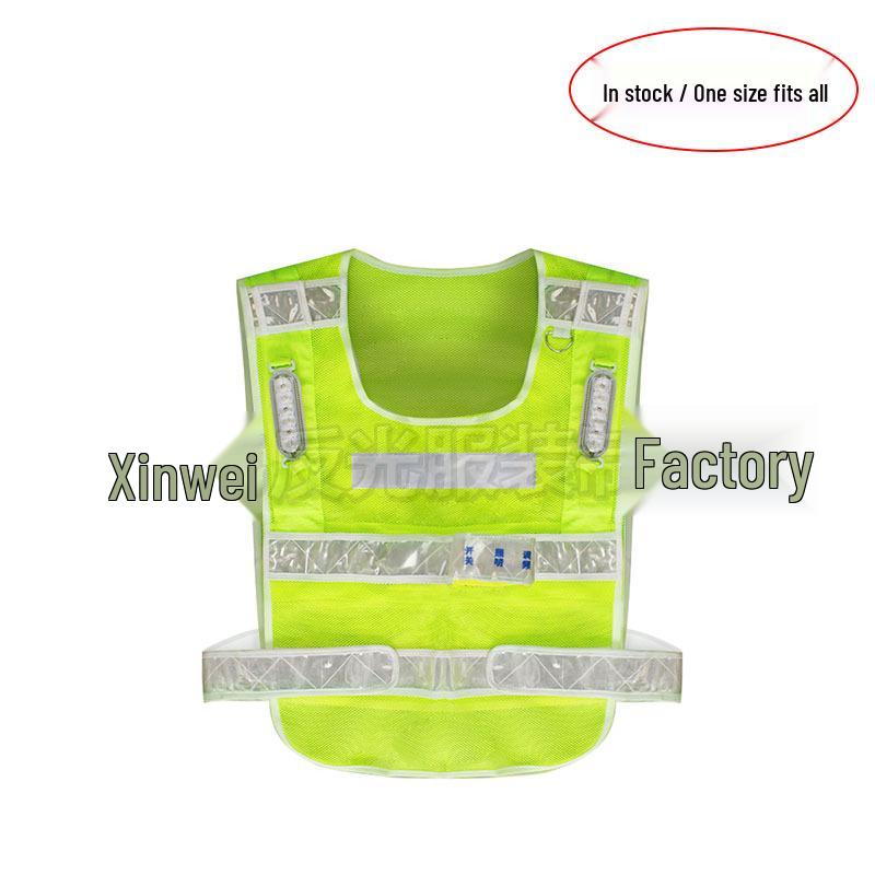 High-Visibility Reflective Safety Vest for Traffic and Construction Workers