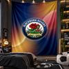 Wall Hanging Tapestry Blackburn Rovers Football Print Cloth for Living Room Bedroom Home Decor