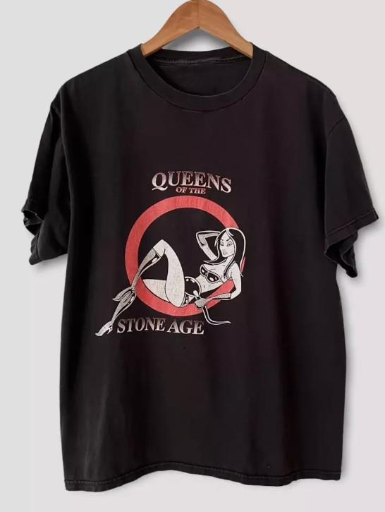 

Queens of the Stone Age Black TShirt Cotton Full Size Unisex T-Shirt XL