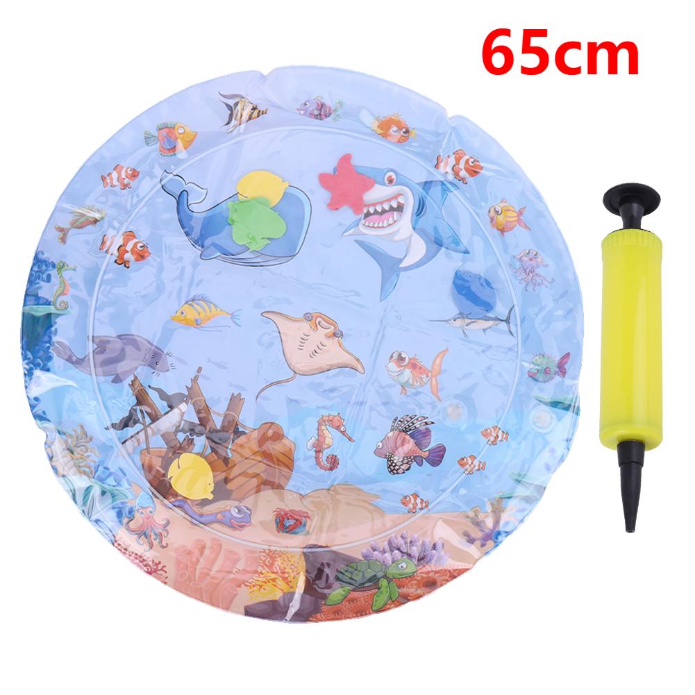 Water Sensory Playmat with Fish Sensor Thickened Inflatable Water Mat For Cat And Dog Pets Playmat With Fish Sea Ocean Theme Mat