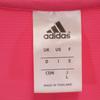 Adidas Dot Border Pattern Long Sleeve Zip Hoodie L Pink Women Used