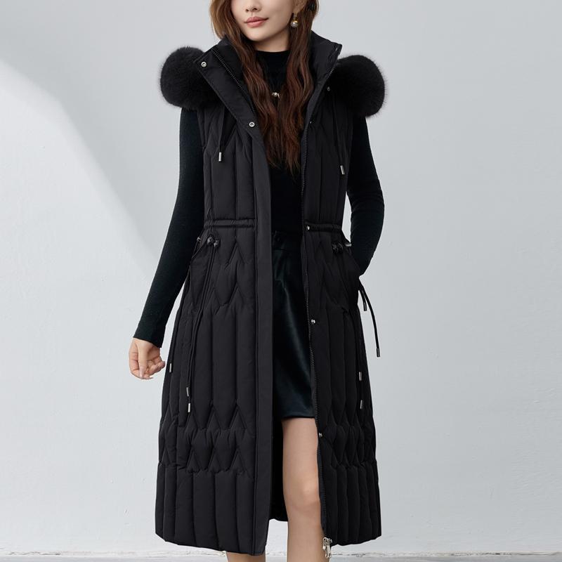 Sleeves Detachable Fashion Woman Winter Long Coats Hooded Faux Fur Collar Thick Warm Parkas Women's Jackets