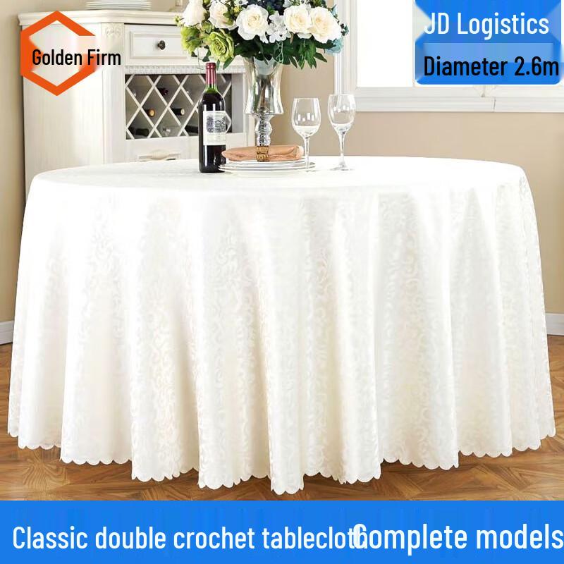 Pogrubiony Okrągły Obrus do Hotelu i na Wydarzenia