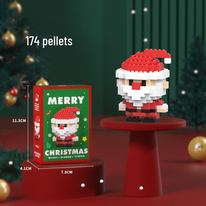Christmas-Themed Building Blocks: Compatible with Lego, Features Santa & Reindeer