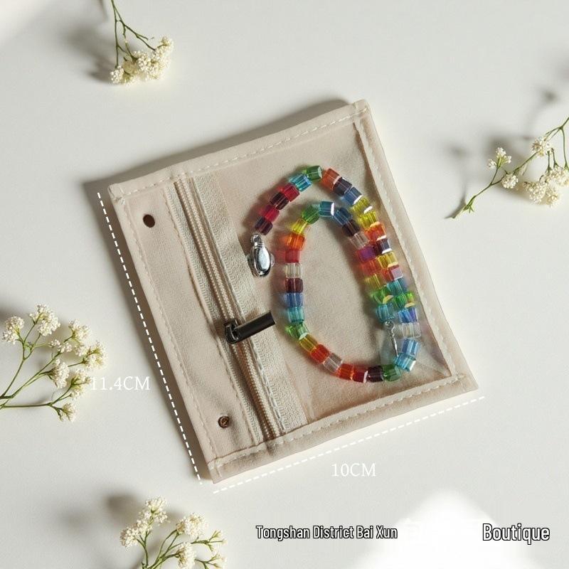 

Travel Jewelry Organizer: Portable Transparent Storage Book for Earrings & Necklaces, Dustproof and Compact.