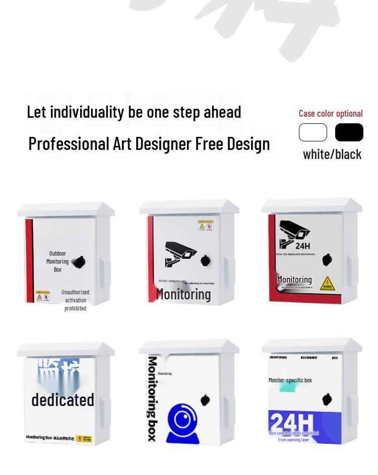 Outdoor Waterproof Surveillance Signal Light Control Box with Pole Mount
