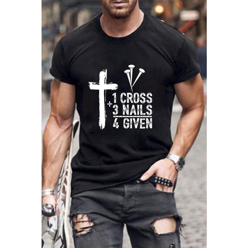 Men's Summer New T-shirt 3D Digital Trend Fashion Printing Short Sleeve European and American Cross-border Crew Neck Top