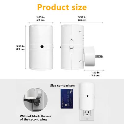 Nightlight Plug-in Lamp with Dusk To Dawn Sensing Adjustable Brightness and Color Suitable for Corridors and Bedrooms