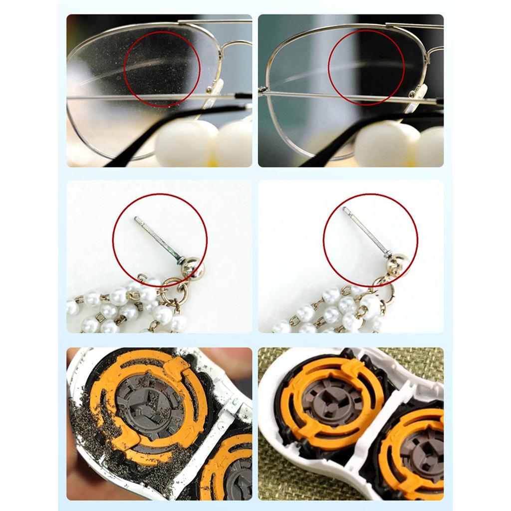 40KHz 800ml Cleaner Large Capacity Portable Low Noise Ultrasonic Cleaning Machine for Glass Jewelry