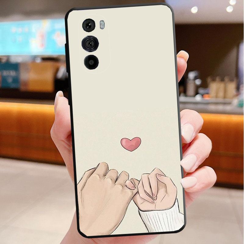 Phone Case For Motorola Edge 50 40 Pro 60 50 40 30 Ultra Neo Fusion Moto G Play G Stylus G Power G Love Pink Heart