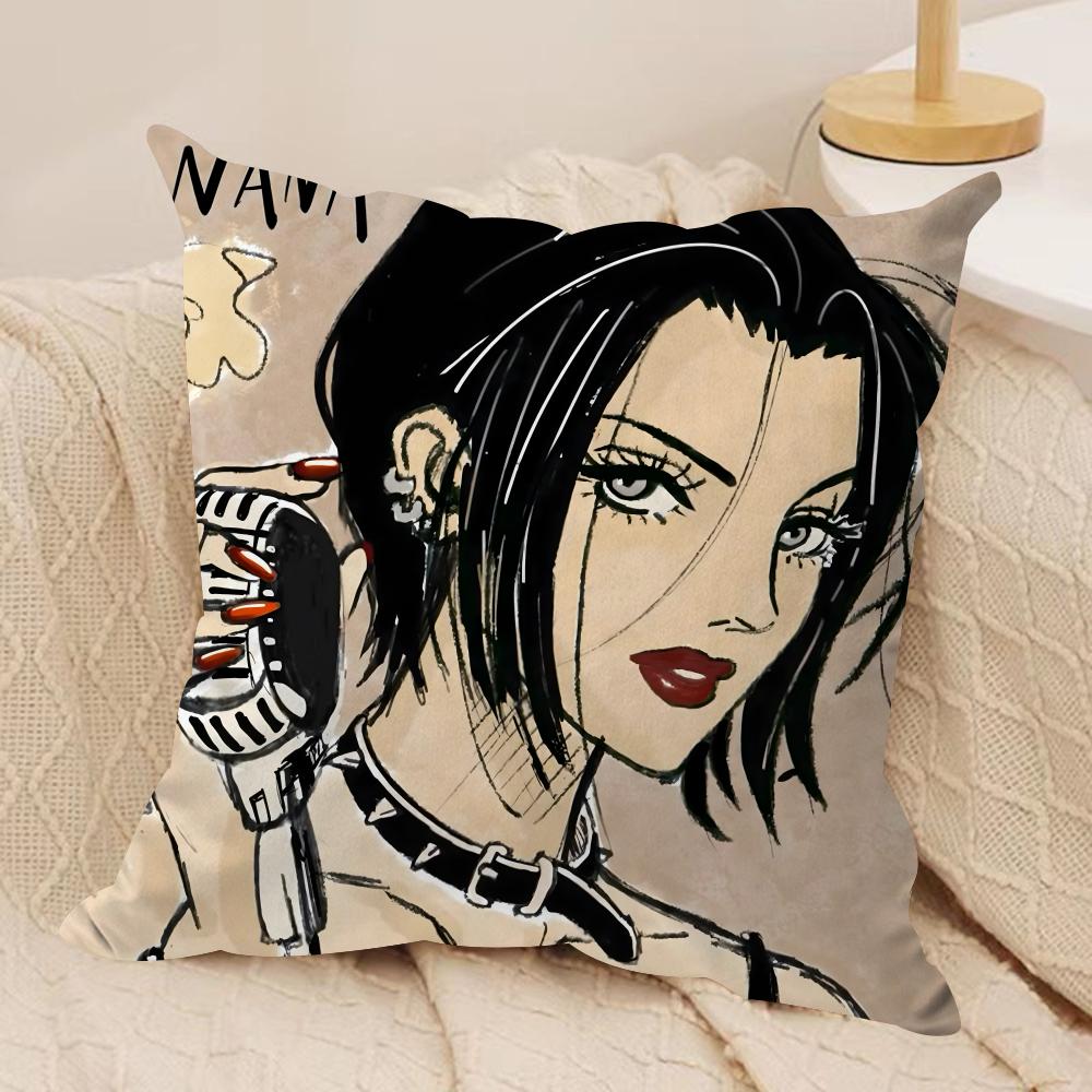 Arrival N-Nana Anime Cushion Cover Soft Plush Double-Sided Printed Sofa Pillow Cushion Cover | Cozy All-Season Decor Gift