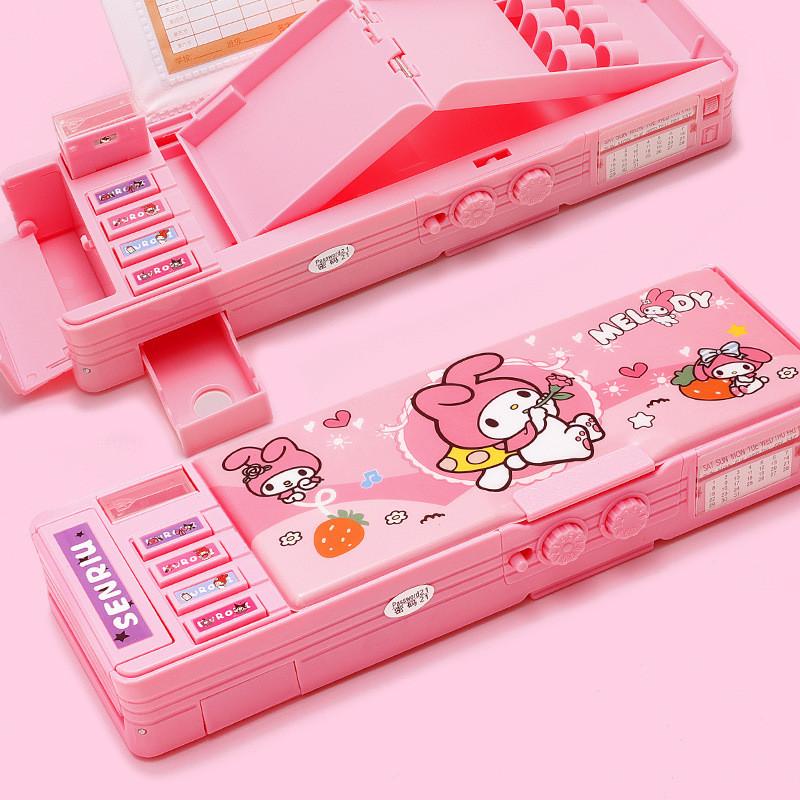 Capybara Kuromi Cinnamoroll Pochacco Password Lock Doublesided Organizer For Elementary Students Storage And Travel