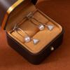 Simple Geometric Pearl Drop Earrings Elegant Fringe Dangle Earrings for Women Casual Style
