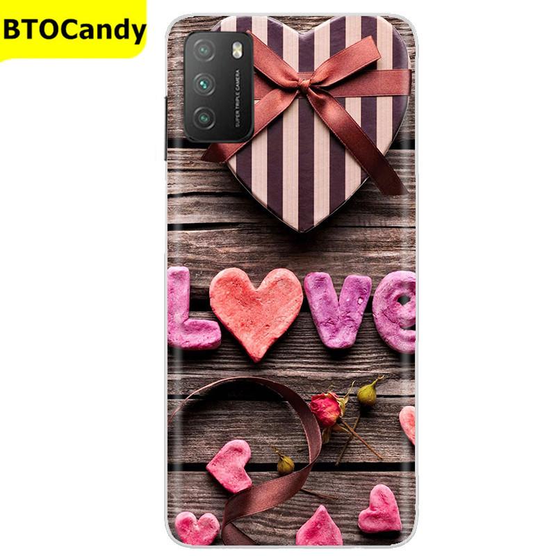 Für POCO M3 Hülle, Weiche Silikon-Rückseite, Telefonhülle für Xiaomi Poco M3 Pro 5G, Rückseitige Abdeckung, Weiche TPU Coque für POCO M 3 M3 Silikonhülle