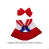 17 Cm Doll Clothing for Plush Dolls, Sailor Outfit Accessories Play