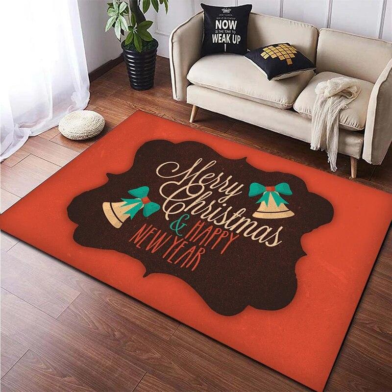 Christmas New Year Gift HD Printing Area Carpet, Living Room Sofa Decorative Carpet, Anti-skid Mat, Alfombras Direct Shipment