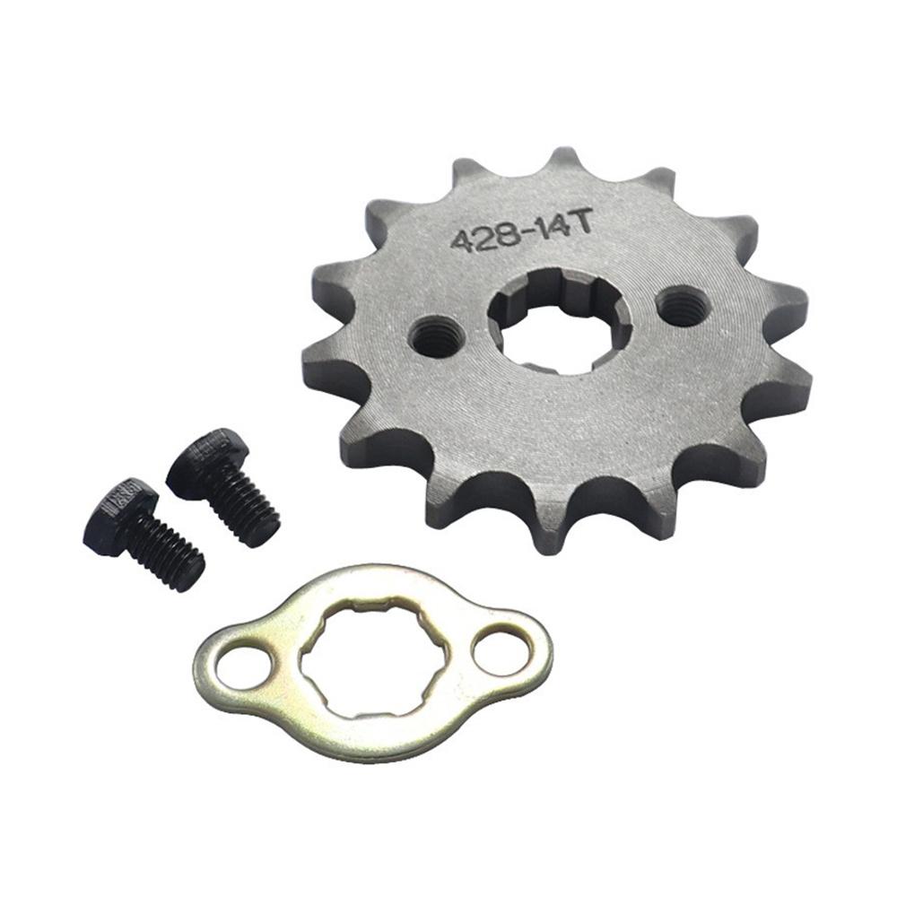 Front Chain Sprocket 23801-121-000 (14-Tooth) 17MM Fit For 428-14T Honda CB100K