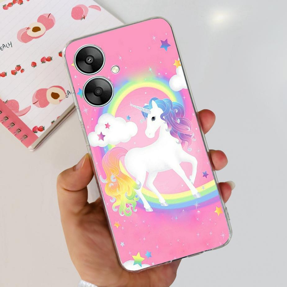 For Xiaomi Redmi 13C 5G Case Redmi 13R Stylish Painted Back Cover Soft Silicone Phone Case For Redmi 13R Redmi13C 5G Fundas Capa
