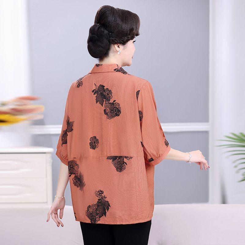 Special Offer Plus Size Pullover Shirt Summer New Middle-aged and Elderly Plus Fat People's Tops