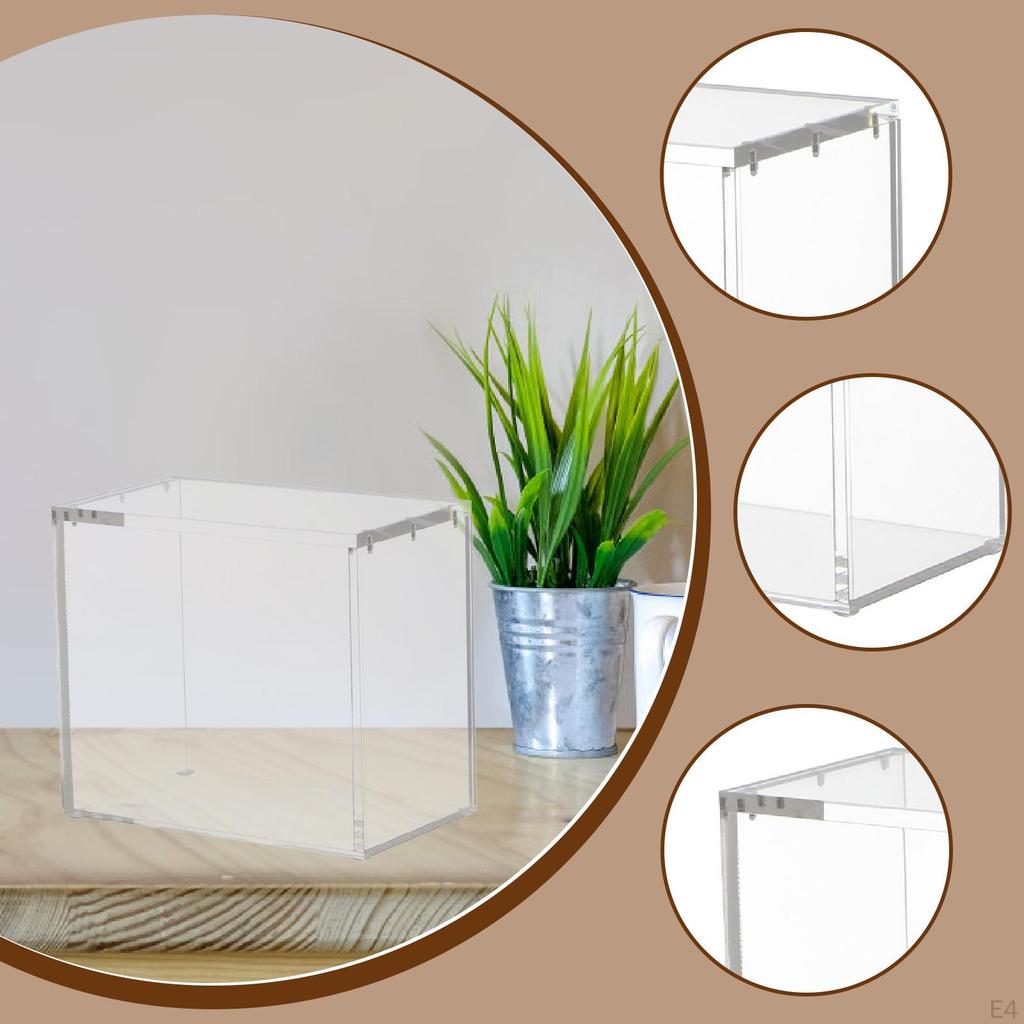 Clear Figure Display Case Doll Storage Box Desktop Collectibles Dolls Elegant Multipurpose Gift