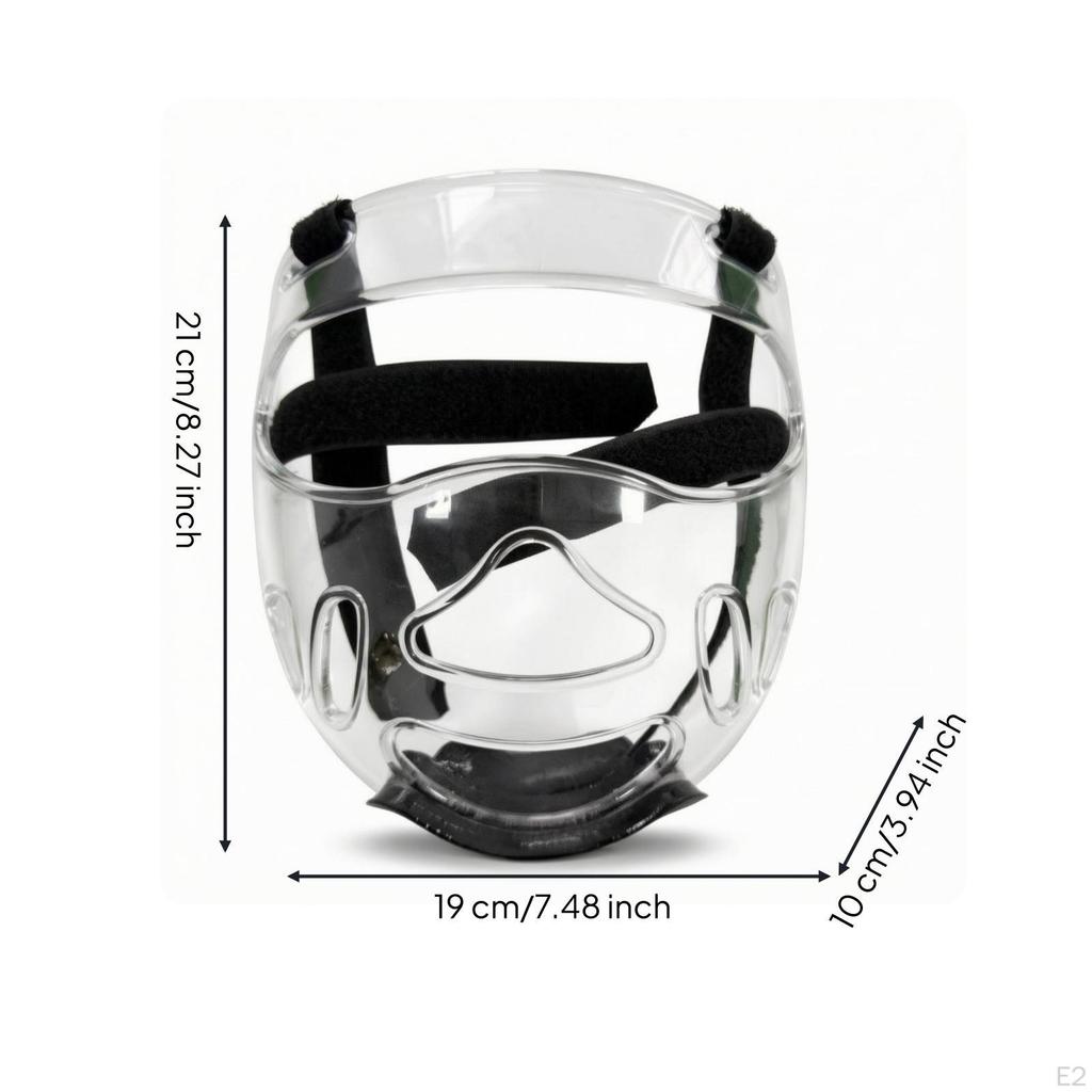 Transparent Visor Guard with Padding Guarding Face for Fighting