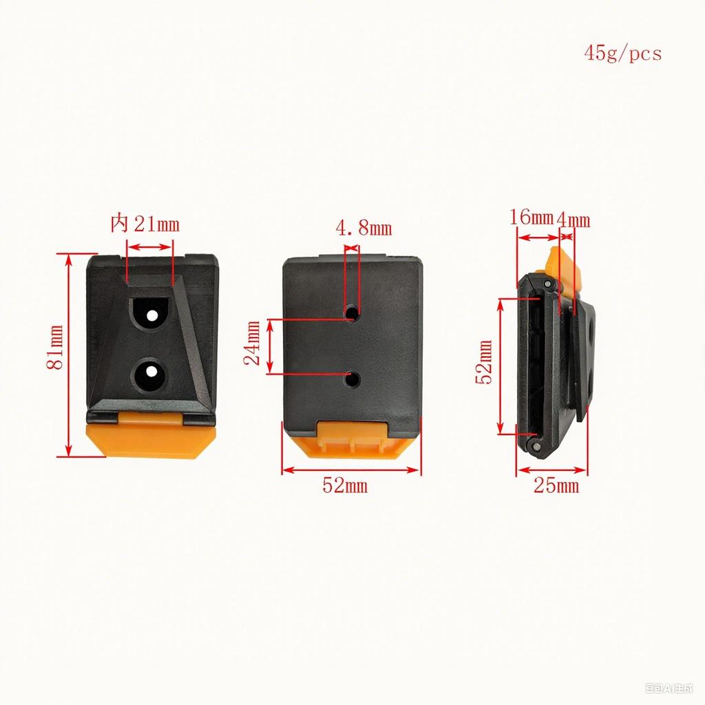 1/2 Stück Hüfttaschen-Clip Robuster ABS Schnellbefestigungs-Hüftgürtel für Outdoor-Enthusiasten und häufigen Ausrüstungswechsel DIY-Zubehör