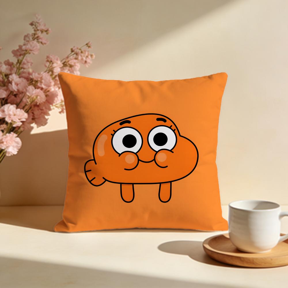 Stylish TThe Amazing World of Gumballable Cushion Cover Stylish Washable Pillow Cover Ideal for Couch Bedroom Car Decoration