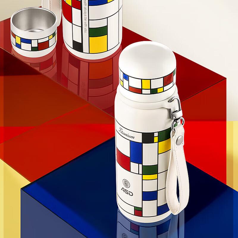 ASD 560ml Pure Titanium Insulated Tea Infuser Bottle